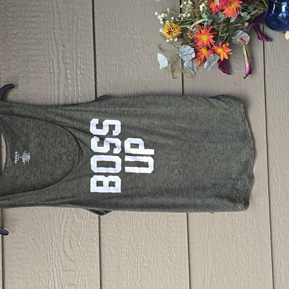 Torrid Active Green Burnout Boss Up Tank Top 2X - Picture 5 of 9